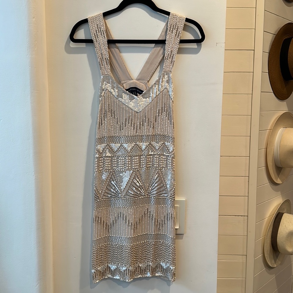 French Connection art deco sequin dress